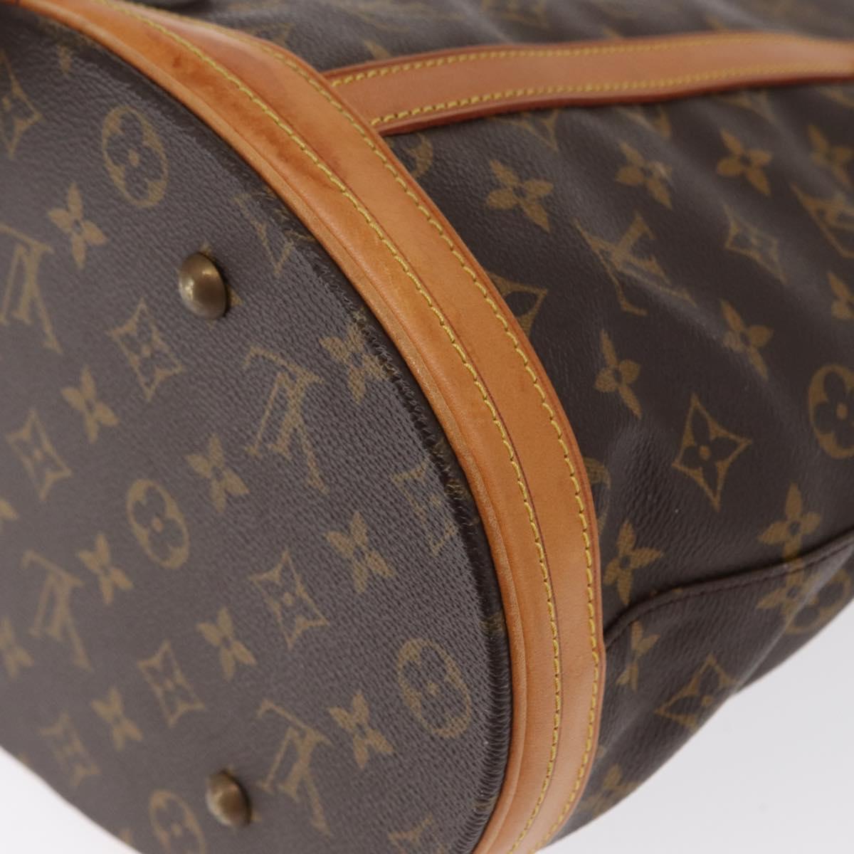 LOUIS VUITTON Monogram Bucket GM Shoulder Bag M42236 LV Auth 162785