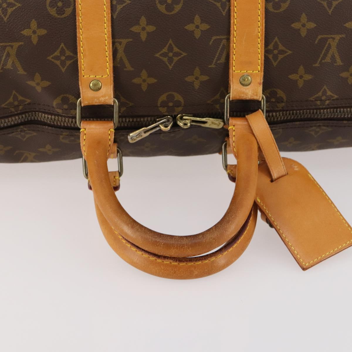 LOUIS VUITTON Monogram Keepall 50 Boston Bag M41426 LV Auth 162788