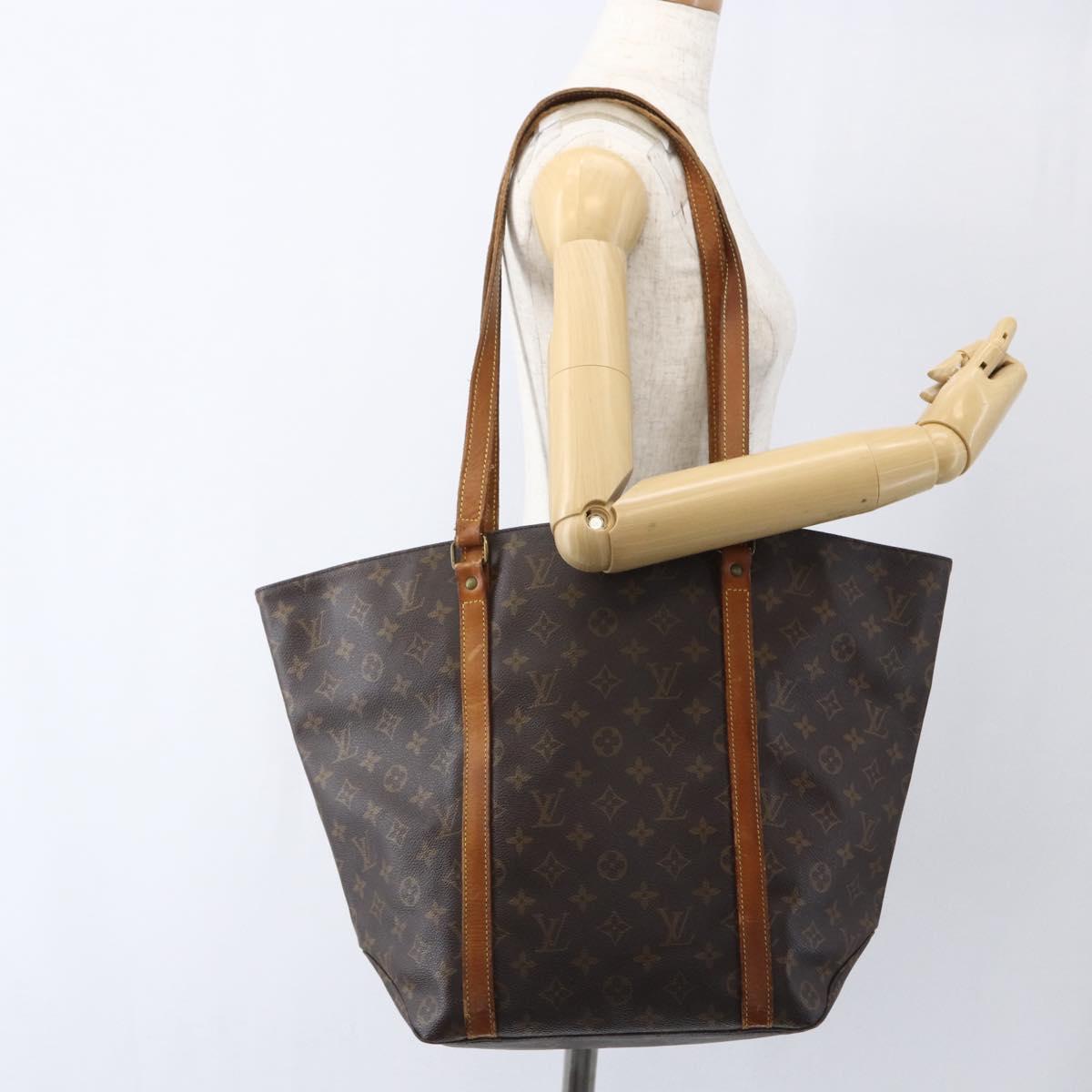 LOUIS VUITTON Monogram Sac Shopping Tote Bag M51108 LV Auth 162791