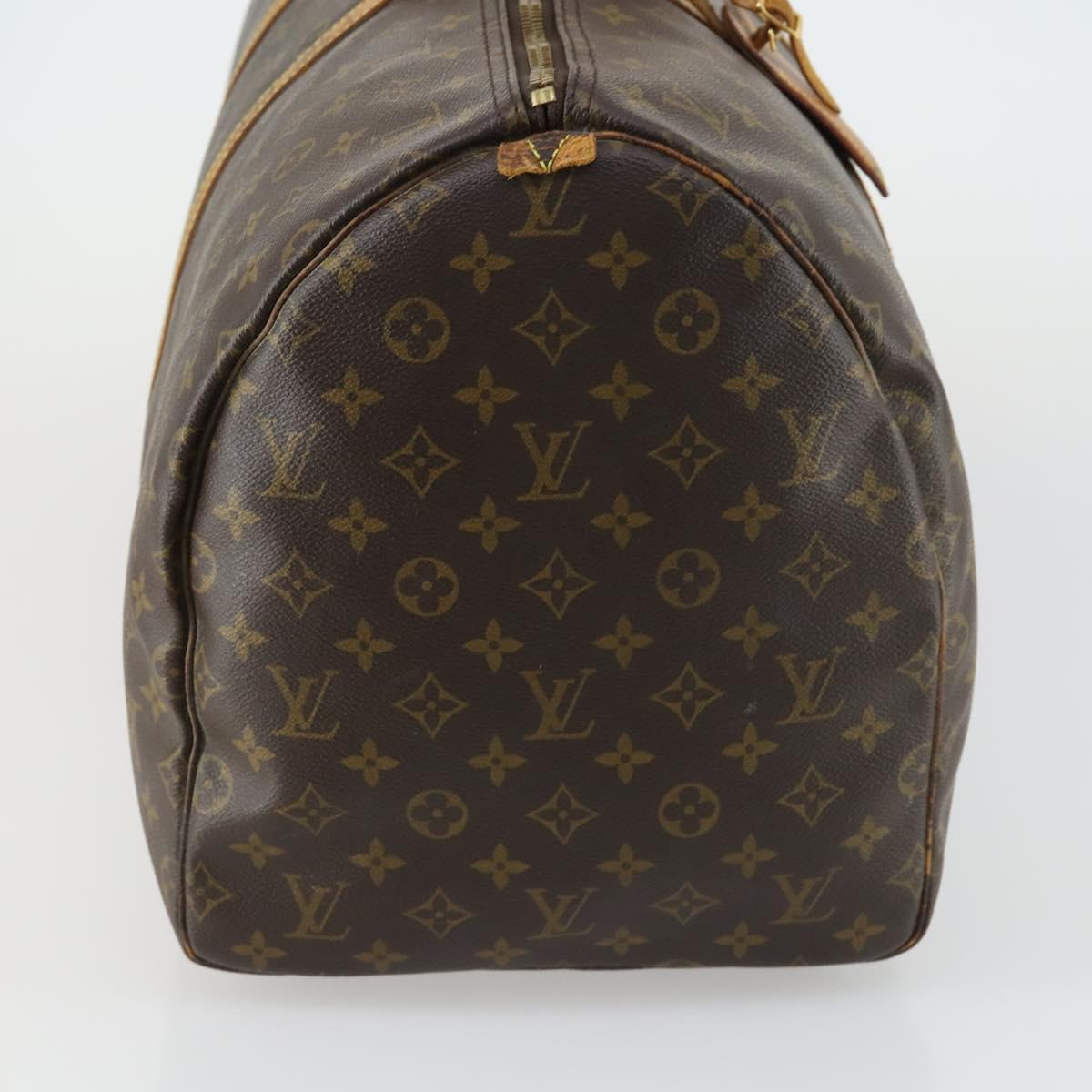 LOUIS VUITTON Monogram Keepall 55 Boston Bag M41424 LV Auth 162807