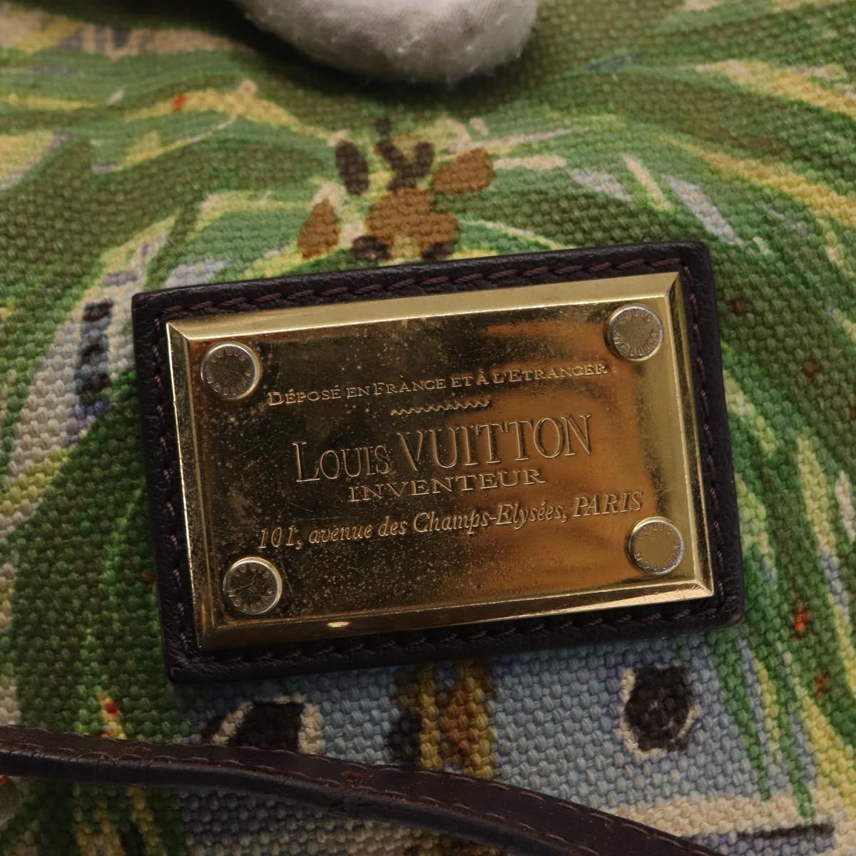 LOUIS VUITTON Eyeall Cabas PM Promenade Bag Canvas Purple M93771 LV Auth 162827