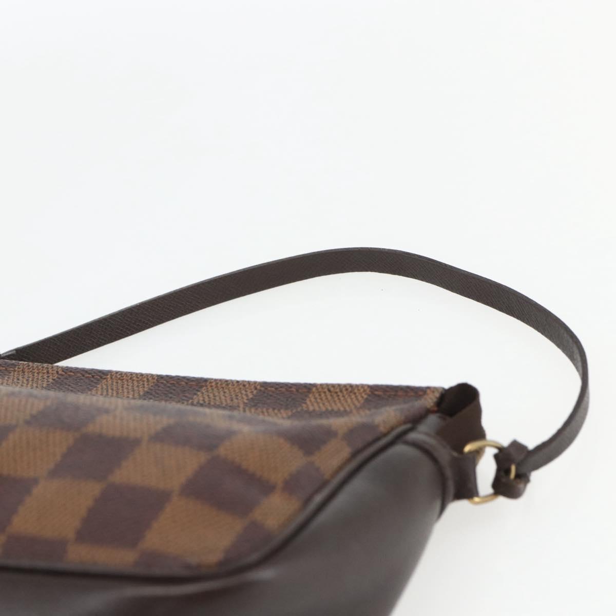 LOUIS VUITTON Damier Ebene Trousse Makeup Pouch N51982 LV Auth 162828A