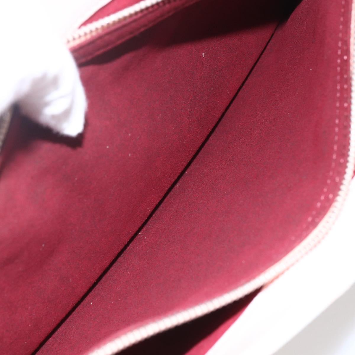 CELINE Boogie Hand Bag Leather Pink Silver Auth 162835