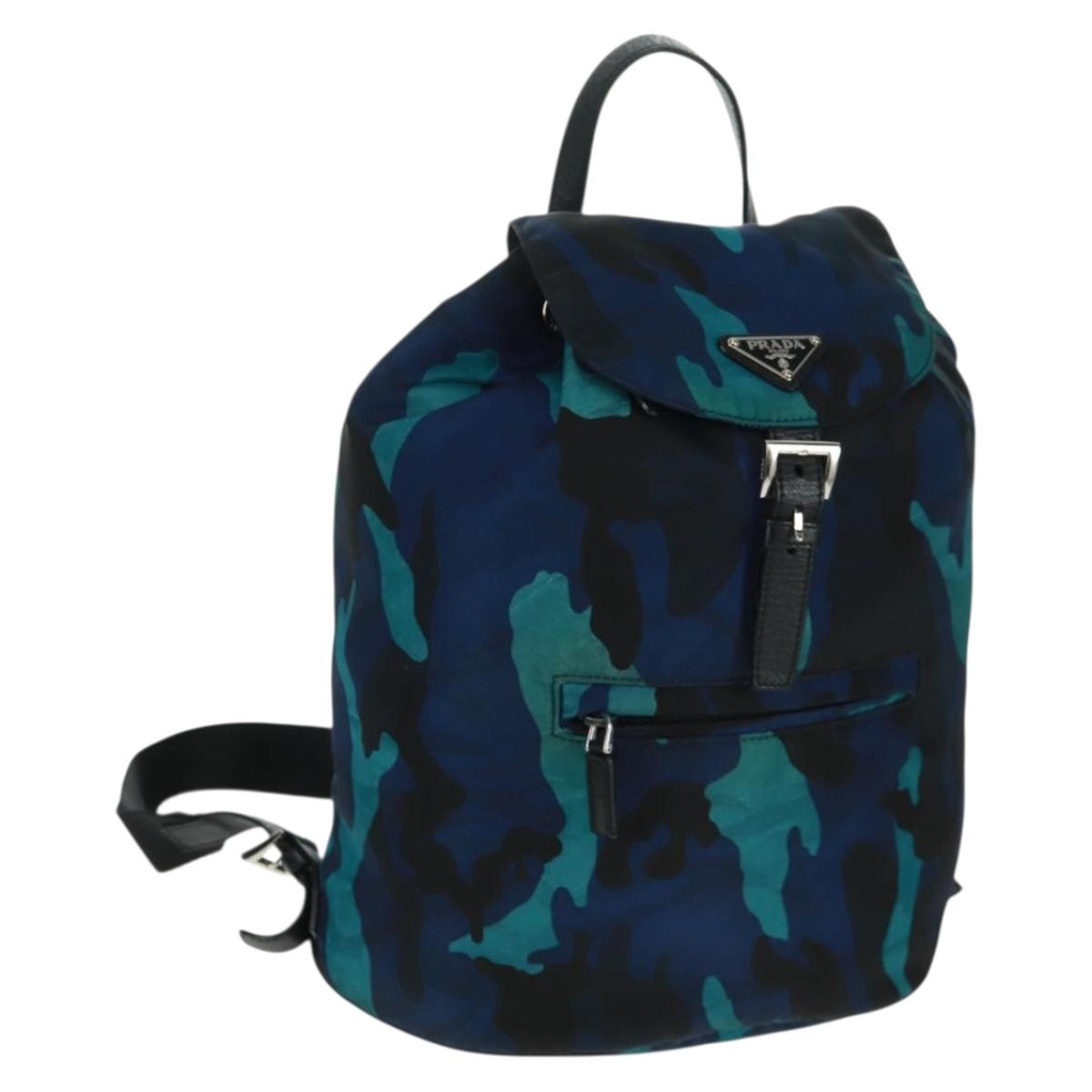 PRADA Backpack Nylon Multicolor Auth 162844V