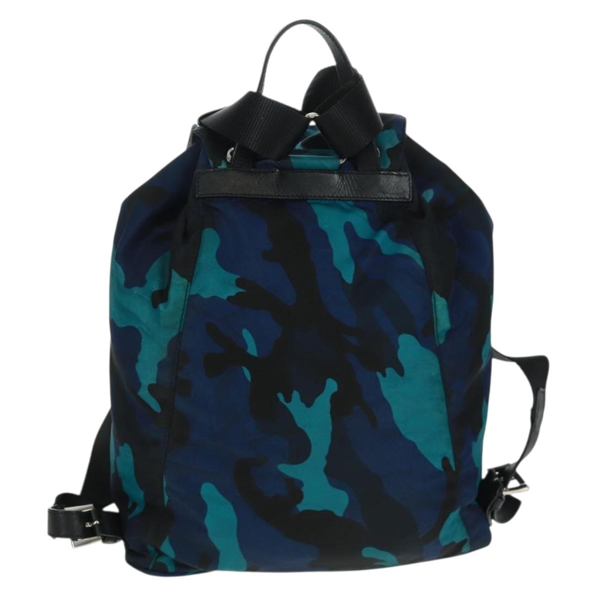 PRADA Backpack Nylon Multicolor Auth 162844V