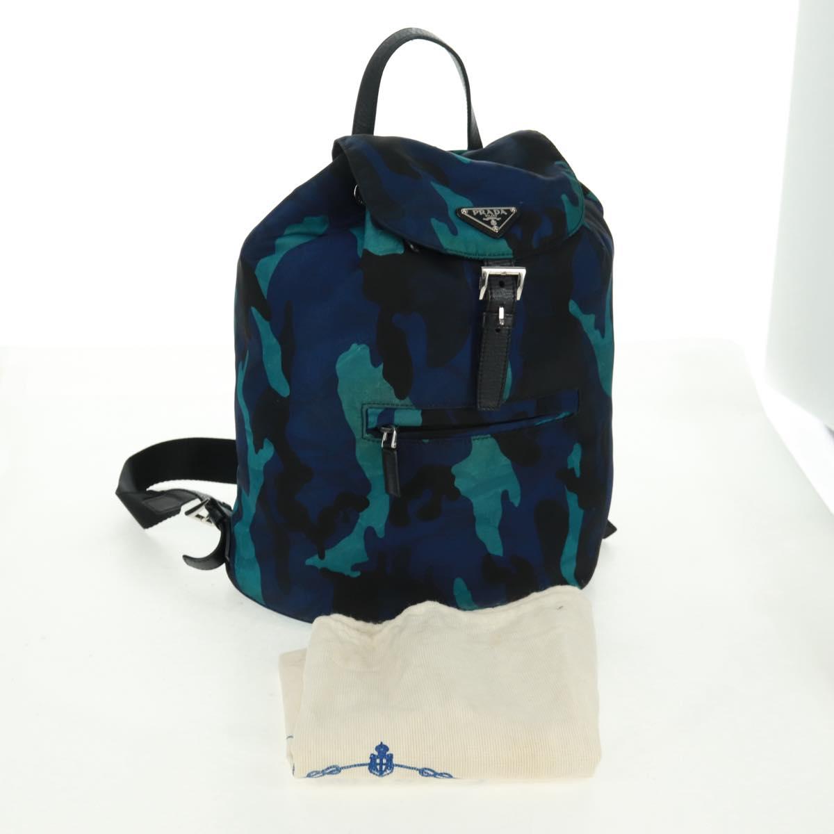 PRADA Backpack Nylon Multicolor Auth 162844V