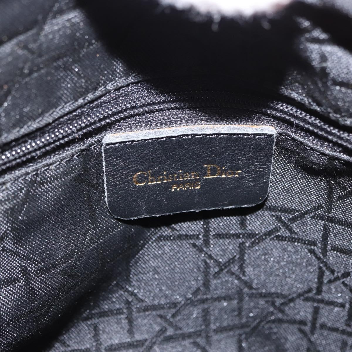 Christian Dior Canage Hand Bag Red Gold Auth 162850