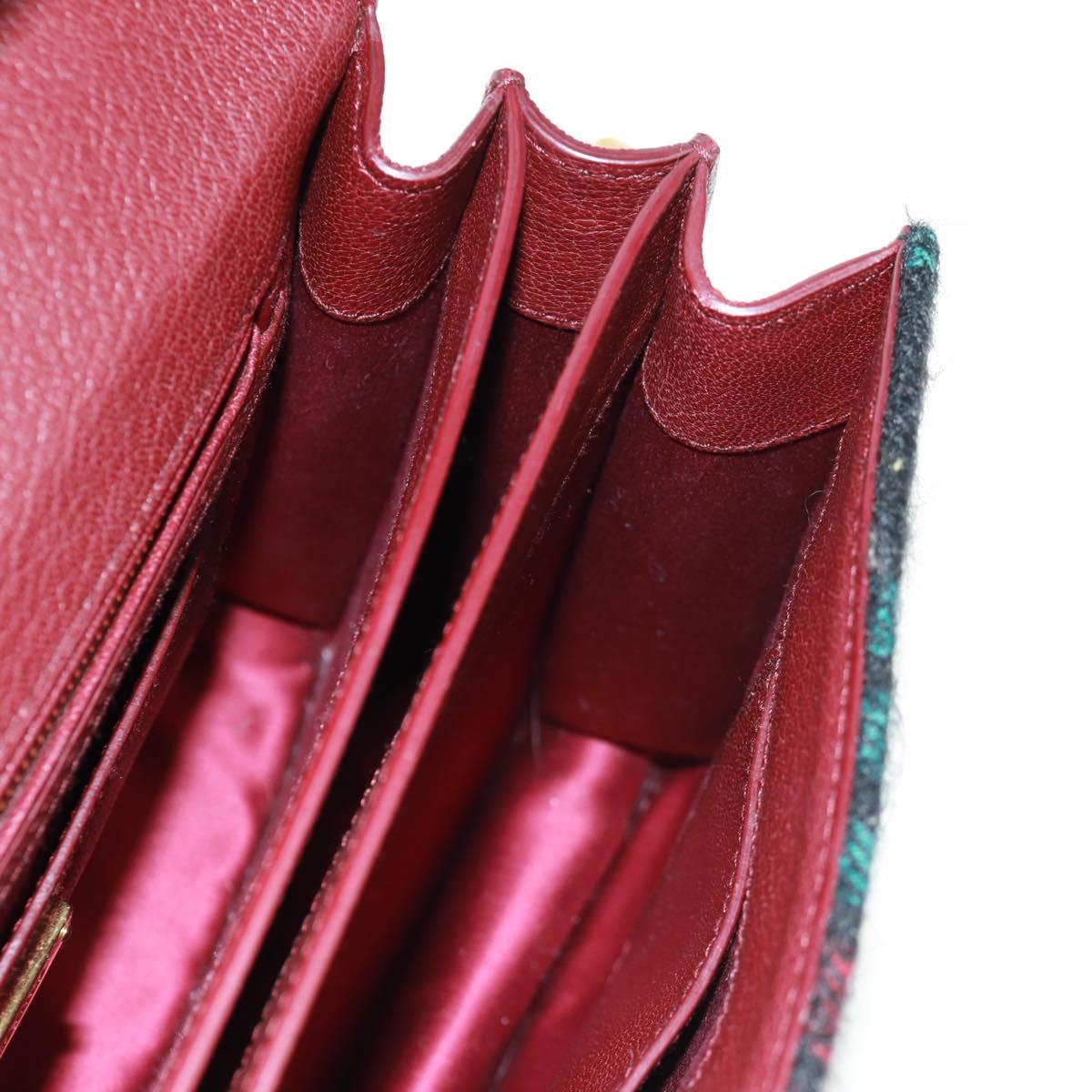 Miu Miu Hand Bag Velor 2way Red Gold Auth 162863SAV