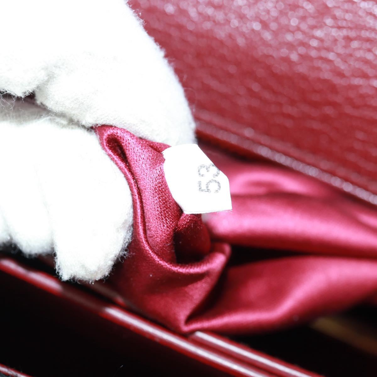 Miu Miu Hand Bag Velor 2way Red Gold Auth 162863SAV