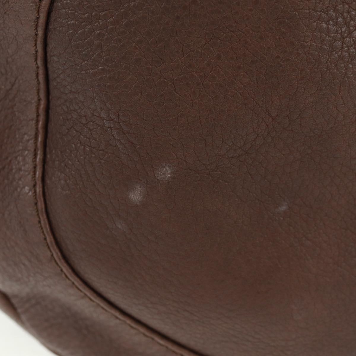 Chloe Mr Paddington Hand Bag Leather Brown Silver Auth 162866V