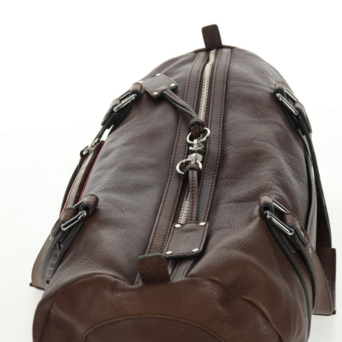 Chloe Mr Paddington Hand Bag Leather Brown Silver Auth 162866V