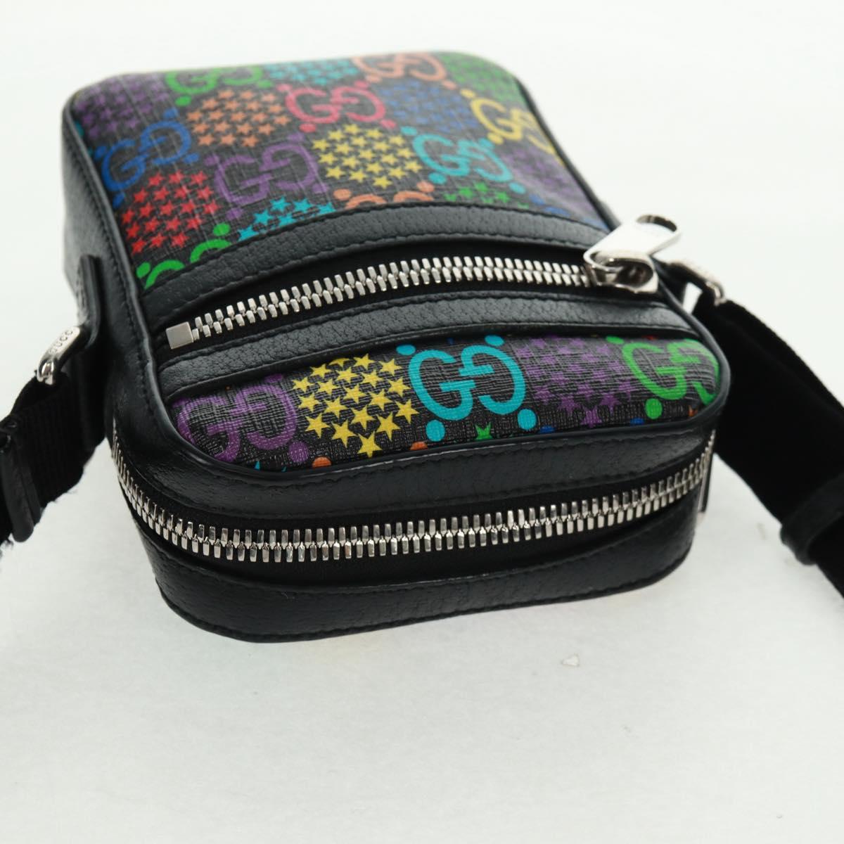GUCCI GG Psychedelic Shoulder Bag Multicolor Silver 598103 Auth 162874M