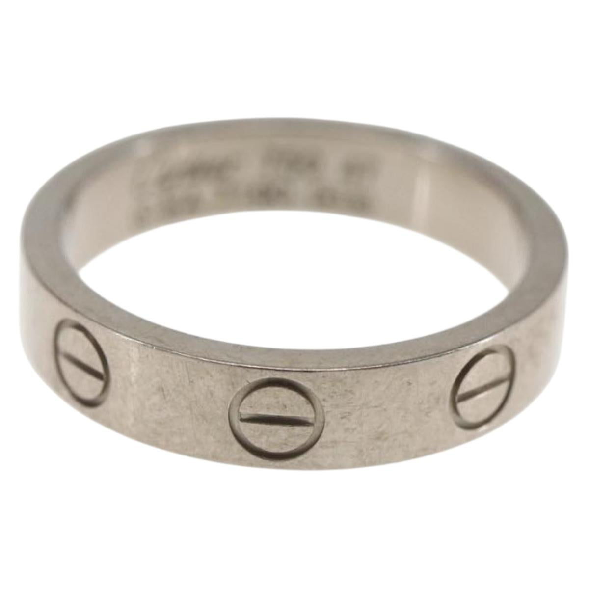 CARTIER Mini Love Ring 18K Gold(750) Silver Auth 162882SM