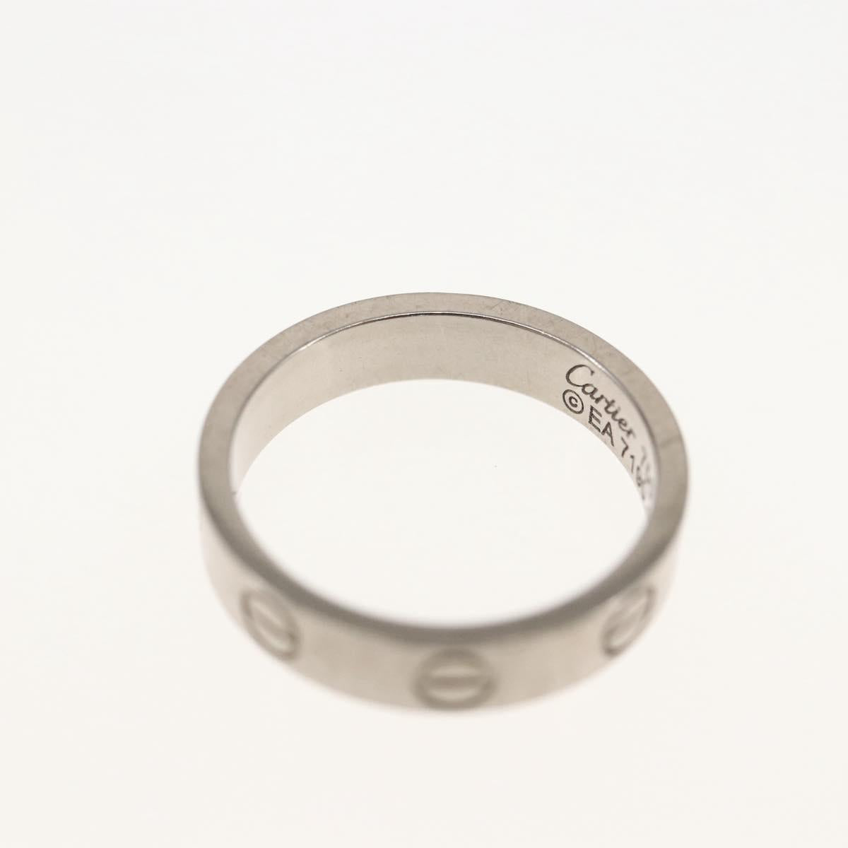 CARTIER Mini Love Ring 18K Gold(750) Silver Auth 162882SM