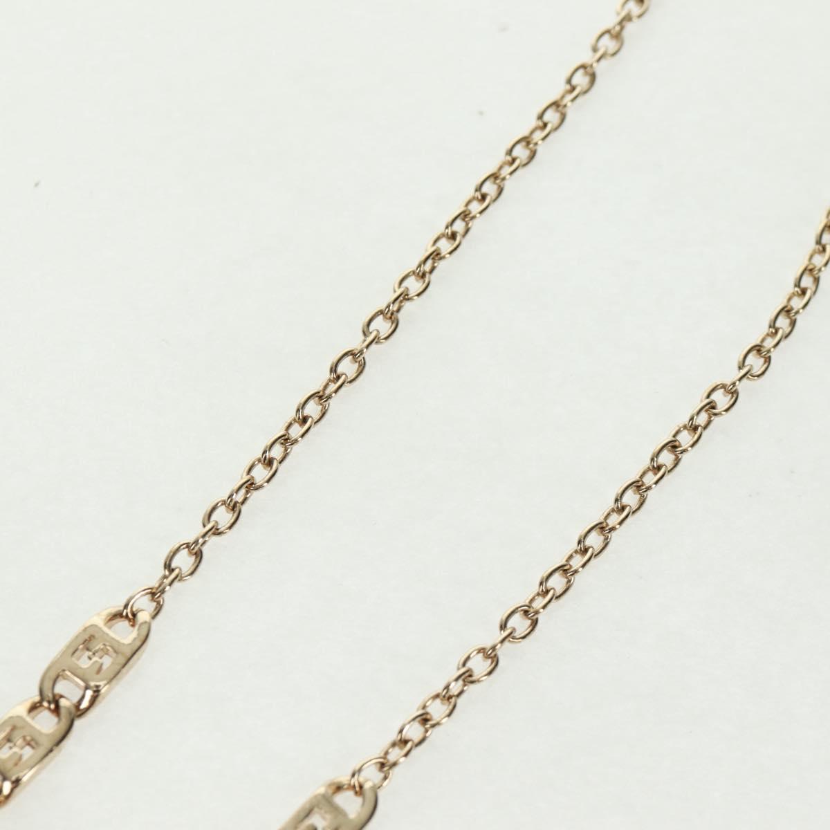 FENDI Necklace metal Gold Auth 162892V