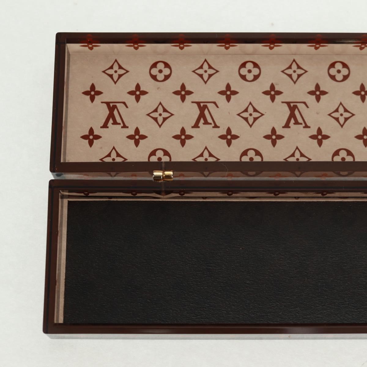 LOUIS VUITTON Monogram Chop Stick chopsticks Wood Brown LV Auth 162910M