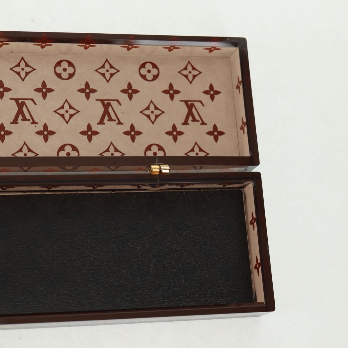 LOUIS VUITTON Monogram Chop Stick chopsticks Wood Brown LV Auth 162910M
