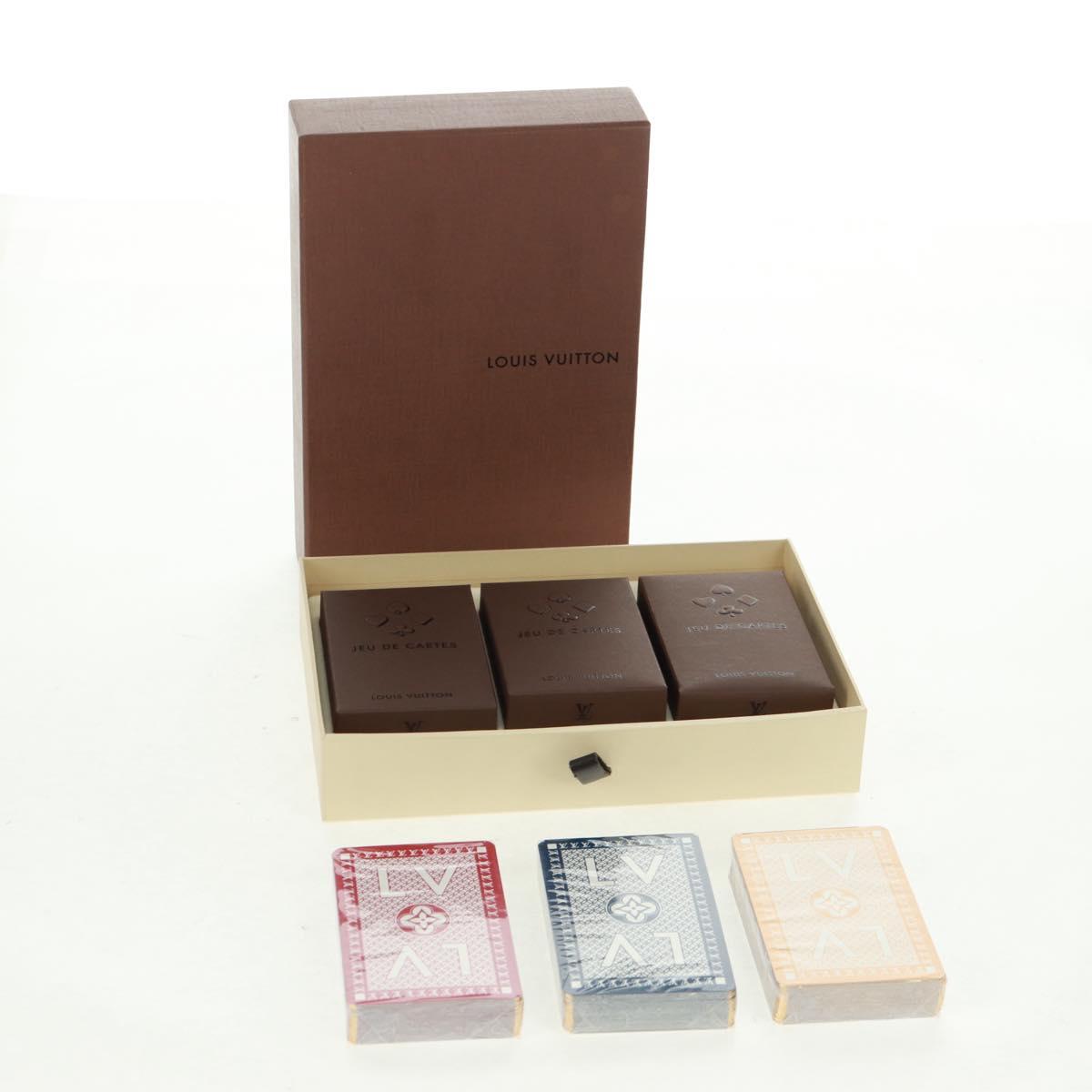 LOUIS VUITTON Cartes Toi Joux Playing Cards 3 Set M65460 Auth 162911SAV