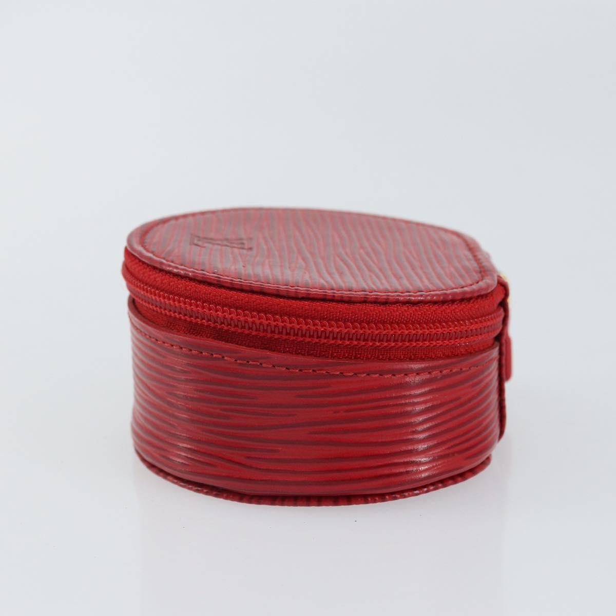 LOUIS VUITTON Epi Ecrin Bijou 8 Jewelry Box Red M48227 LV Auth 162918