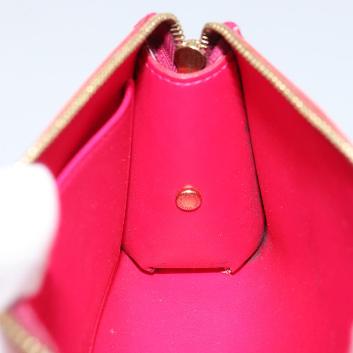 LOUIS VUITTON Monogram Vernis Trousse Cosmetic Pink Rose Pop M93647 Auth 162919