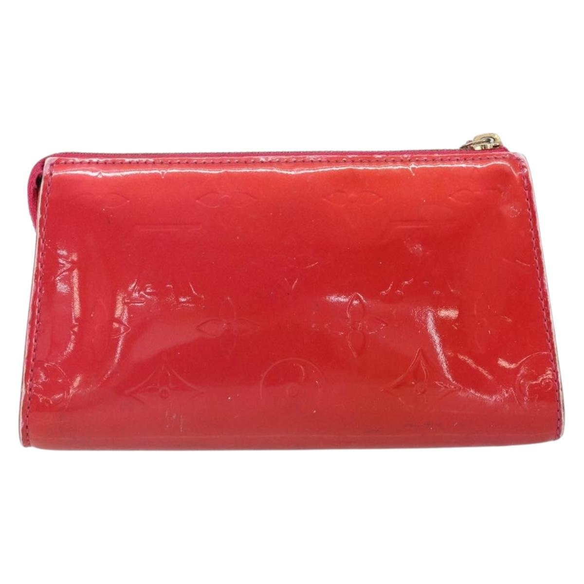 LOUIS VUITTON Monogram Vernis Trousse Cosmetic Pink Rose Pop M93647 Auth 162919