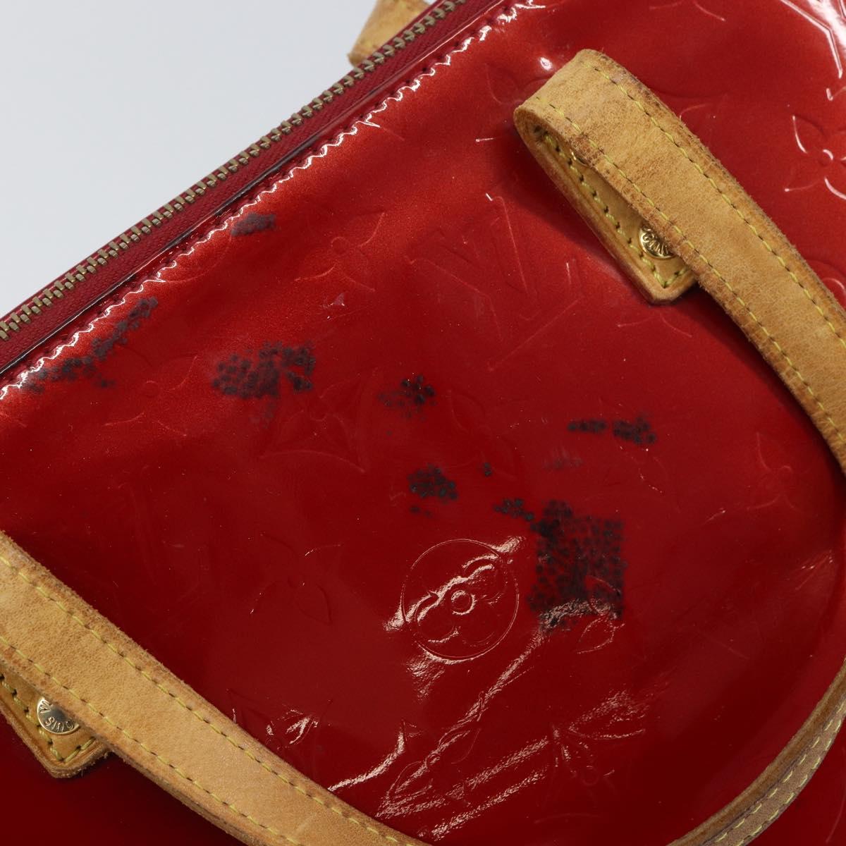 LOUIS VUITTON Monogram Vernis Bellevue PM Bag Pomme D'amour M93583 Auth 162944