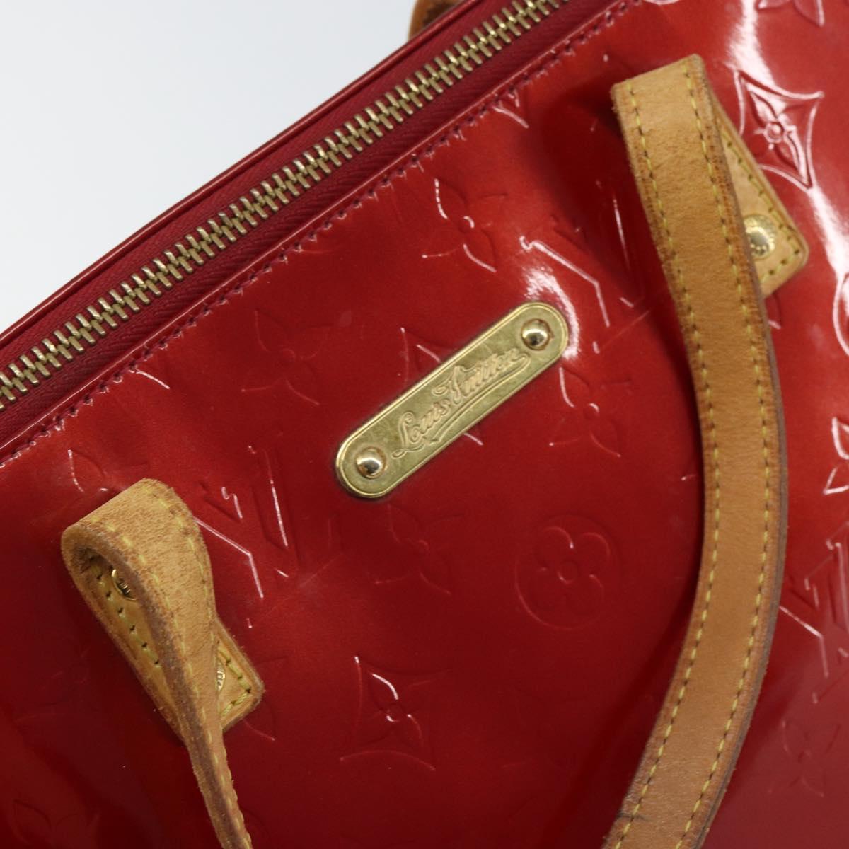LOUIS VUITTON Monogram Vernis Bellevue PM Bag Pomme D'amour M93583 Auth 162944