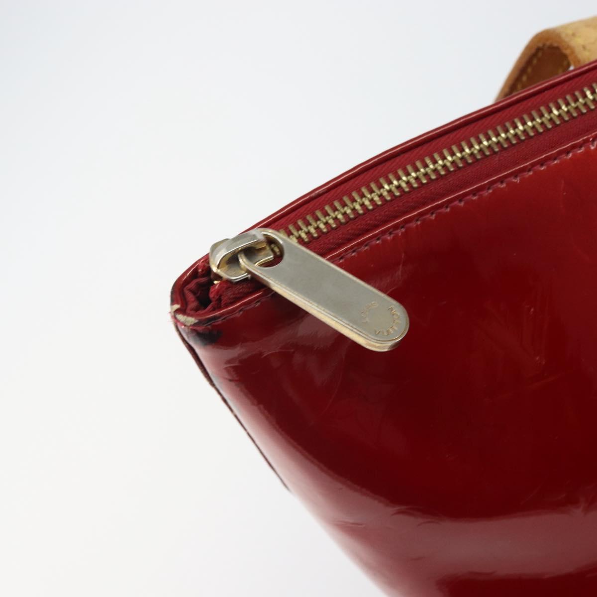 LOUIS VUITTON Monogram Vernis Bellevue PM Bag Pomme D'amour M93583 Auth 162944