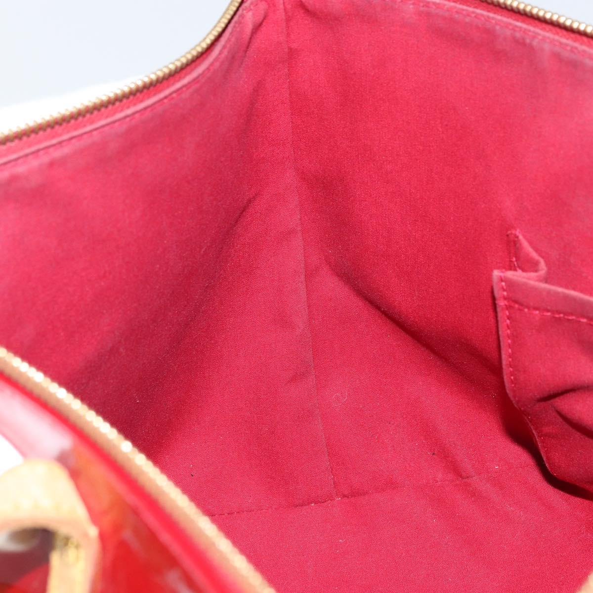 LOUIS VUITTON Monogram Vernis Bellevue PM Bag Pomme D'amour M93583 Auth 162944