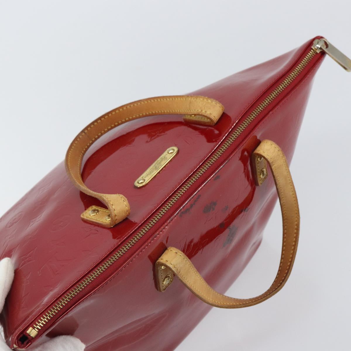 LOUIS VUITTON Monogram Vernis Bellevue PM Bag Pomme D'amour M93583 Auth 162944
