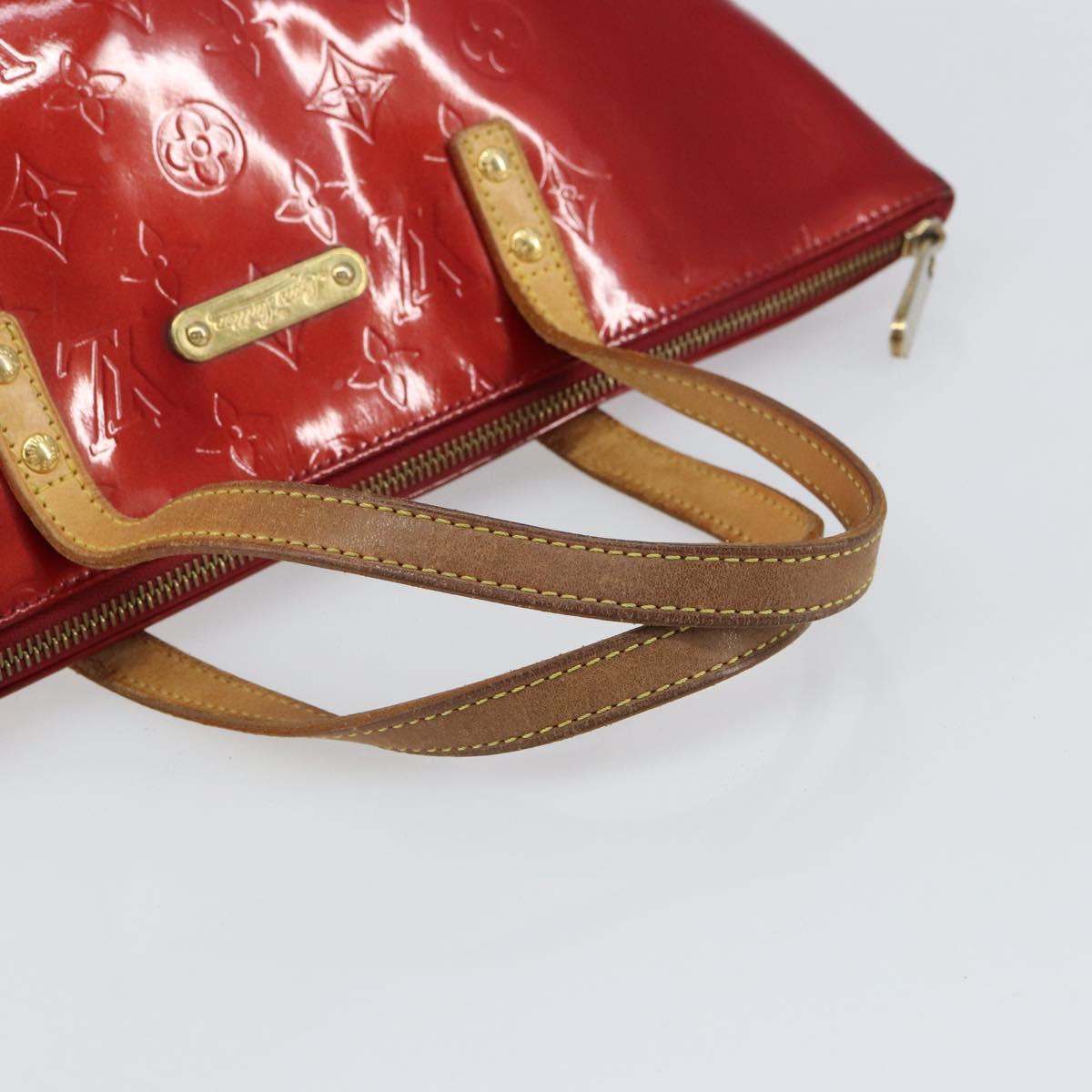 LOUIS VUITTON Monogram Vernis Bellevue PM Bag Pomme D'amour M93583 Auth 162944