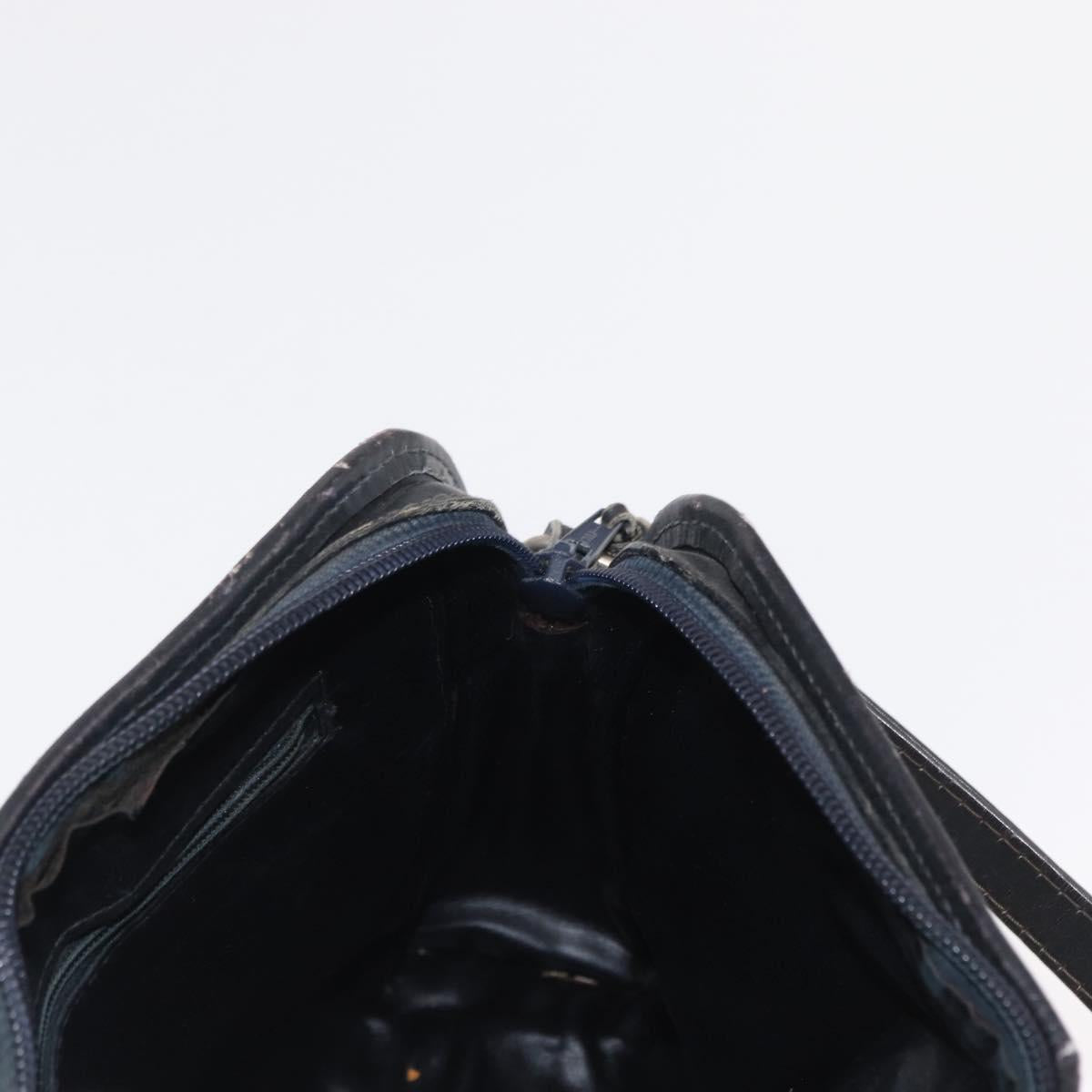 GUCCI GG Supreme Shoulder Bag PVC Navy Auth 162951