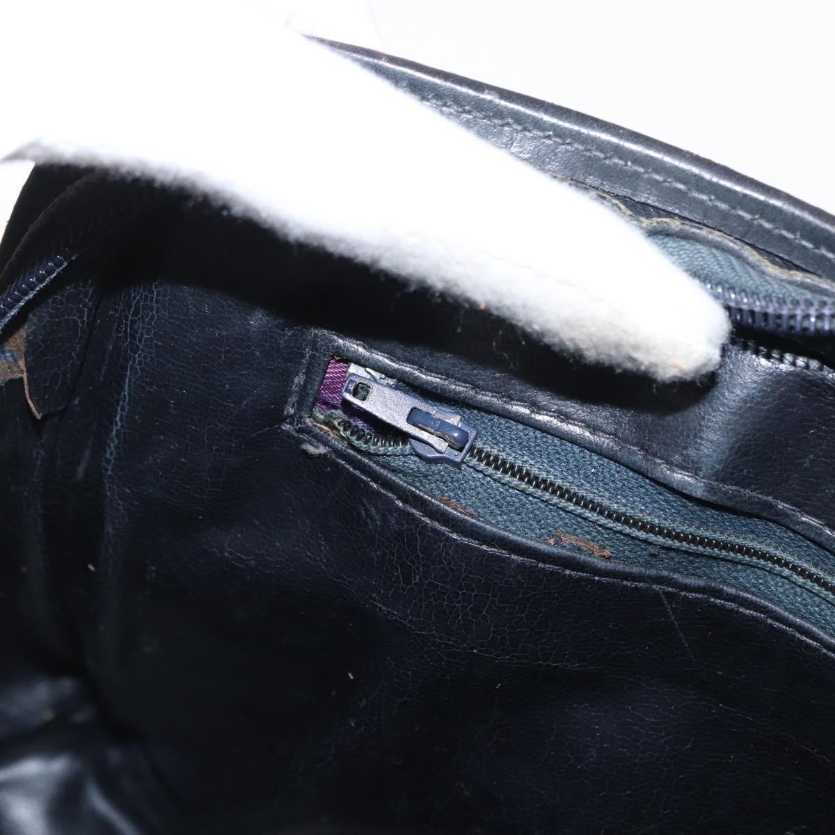 GUCCI GG Supreme Shoulder Bag PVC Navy Auth 162951