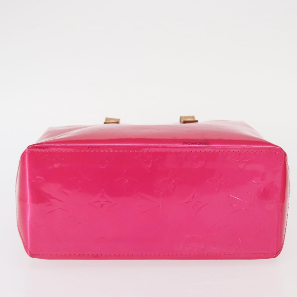 LOUIS VUITTON Monogram Vernis Reade PM Hand Bag Fuchsia Pink M91221 Auth 162960