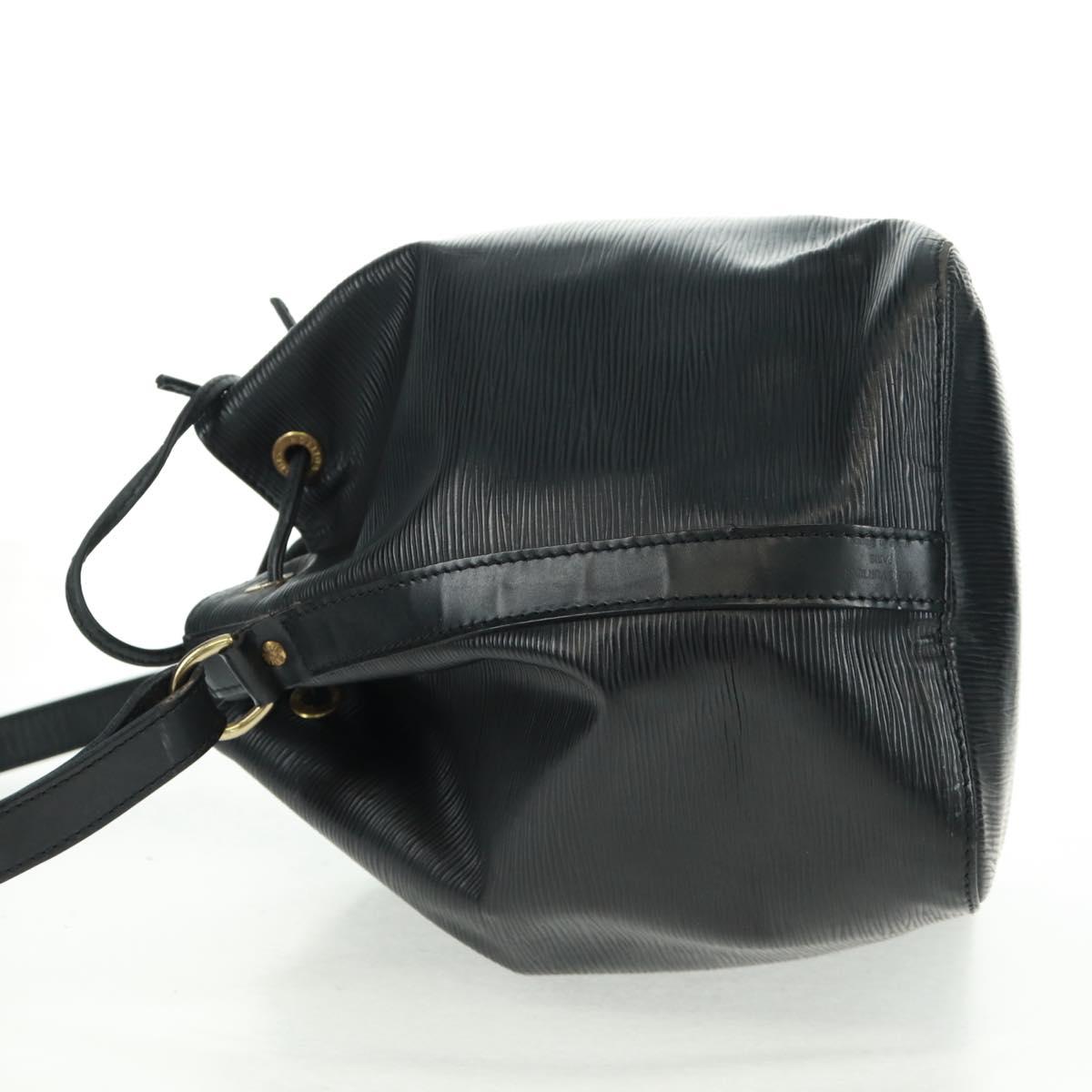 LOUIS VUITTON Epi Petit Noe Shoulder Bag Black M44102 LV Auth 162962
