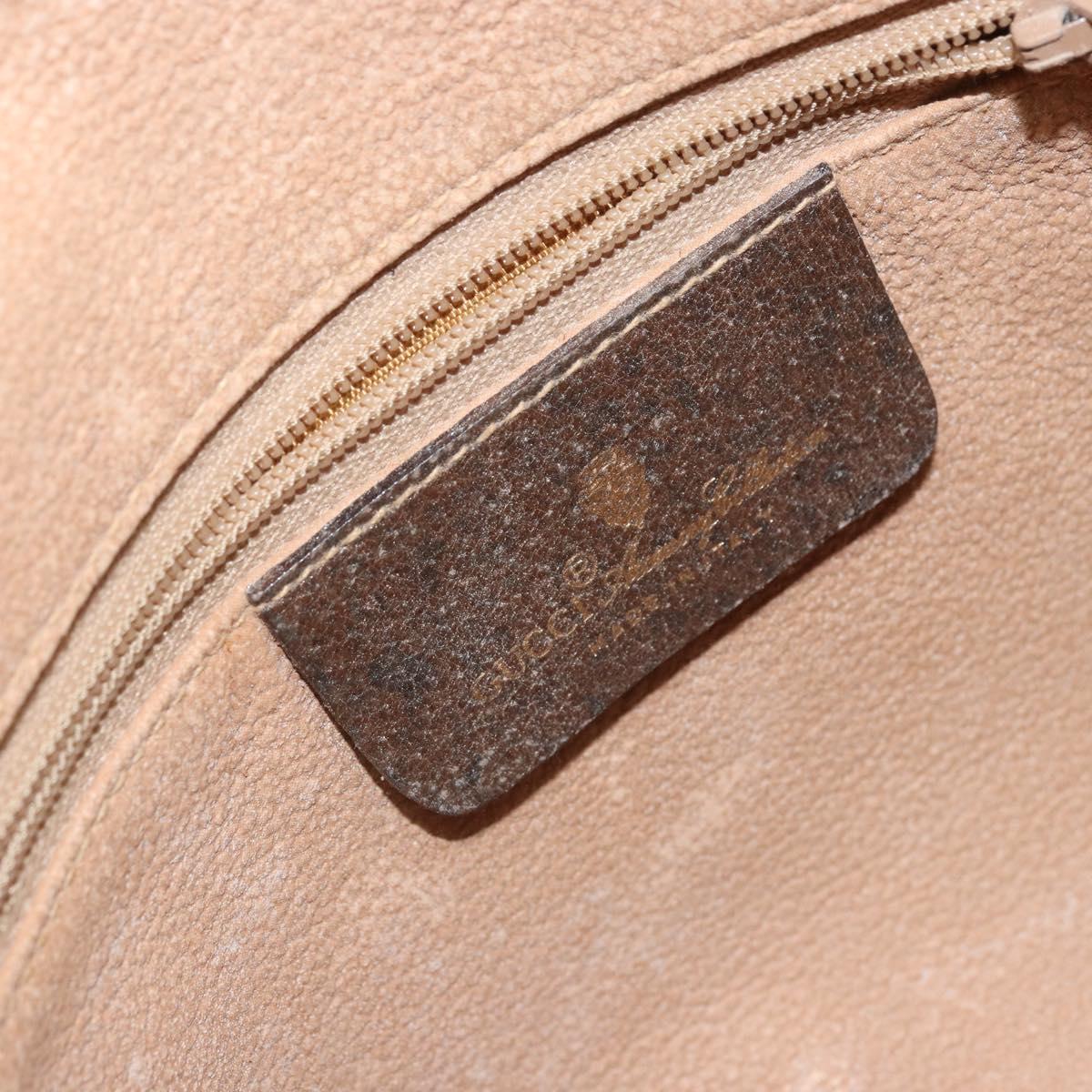 GUCCI GG Supreme Web Sherry Line Shoulder Bag PVC Beige 119 02 088 Auth 162979