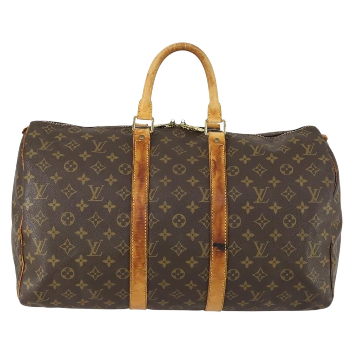 LOUIS VUITTON Monogram Keepall 45 Boston Bag M41428 LV Auth 162984
