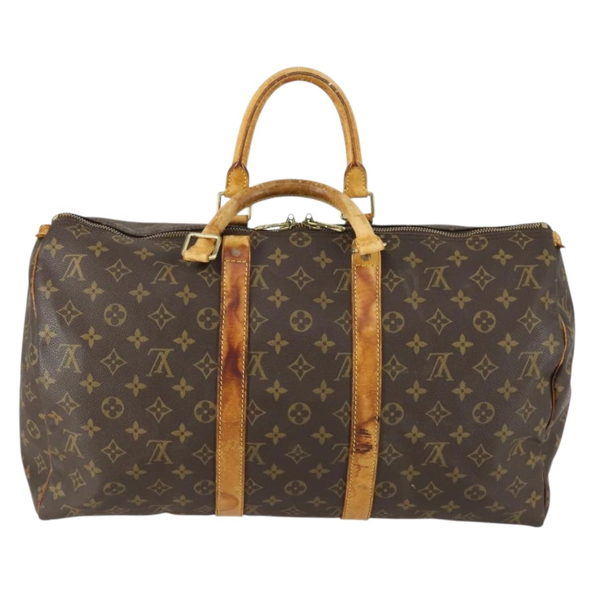 LOUIS VUITTON Monogram Keepall 45 Boston Bag M41428 LV Auth 162984