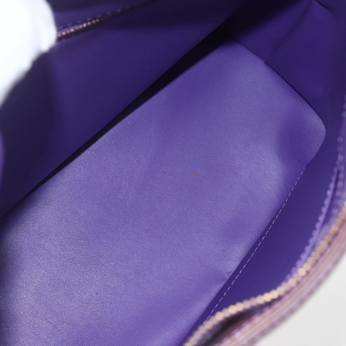 LOUIS VUITTON Monogram Vernis Houston Hand Bag Purple Viole M91093 Auth 162994