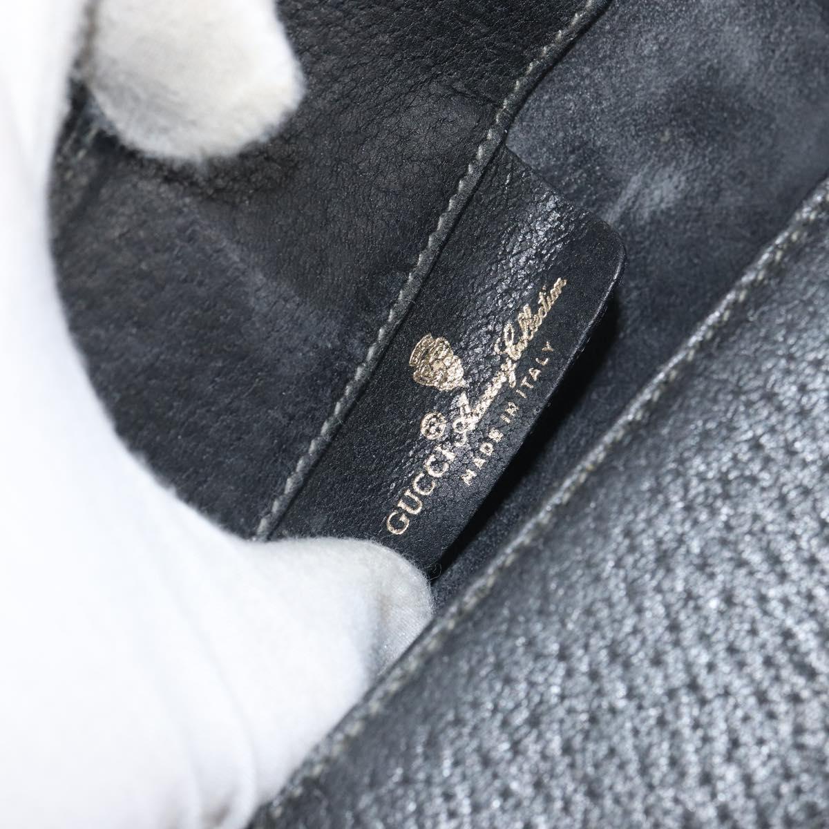 GUCCI GG Supreme Web Sherry Line Bag PVC Black Red 116 02 076 Auth 162995