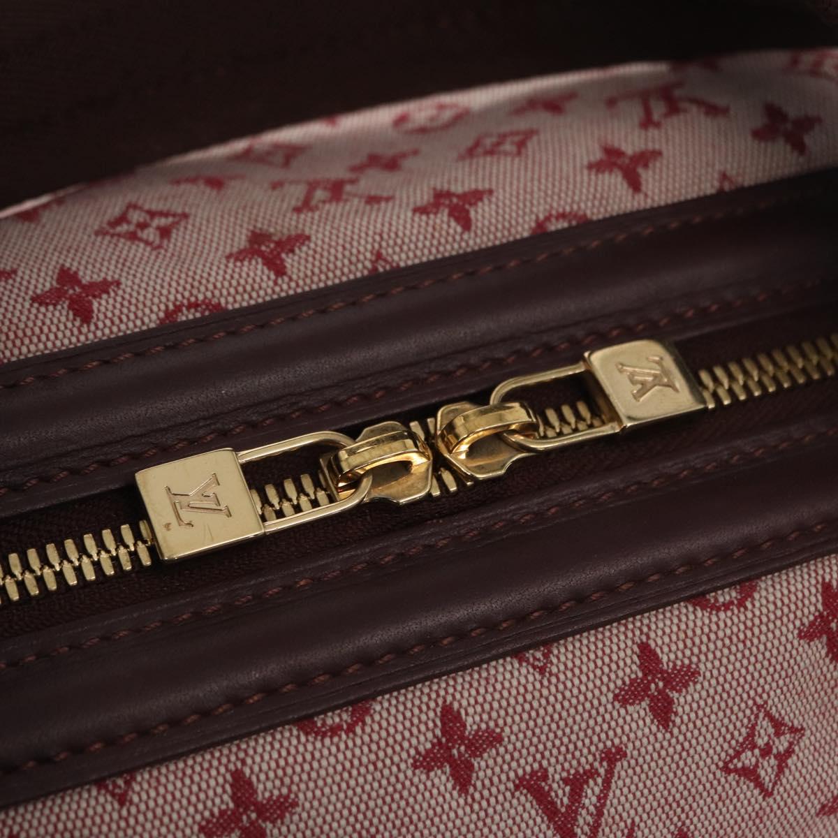 LOUIS VUITTON Monogram Mini Josephine GM Hand Bag Red M92213 LV Auth 162999