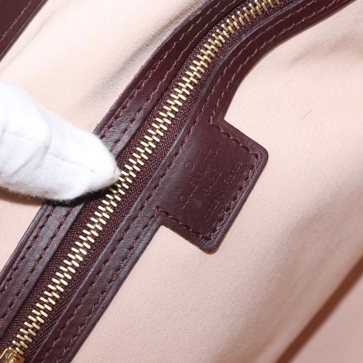 LOUIS VUITTON Monogram Mini Josephine GM Hand Bag Red M92213 LV Auth 162999