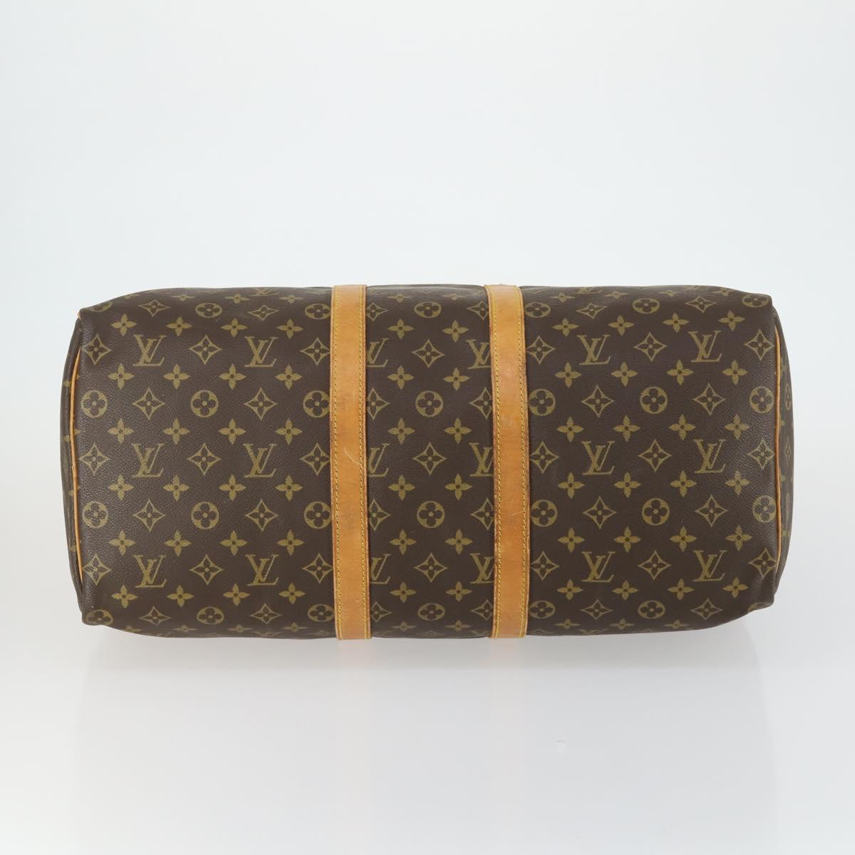 LOUIS VUITTON Monogram Keepall 50 Boston Bag M41426 LV Auth 163003