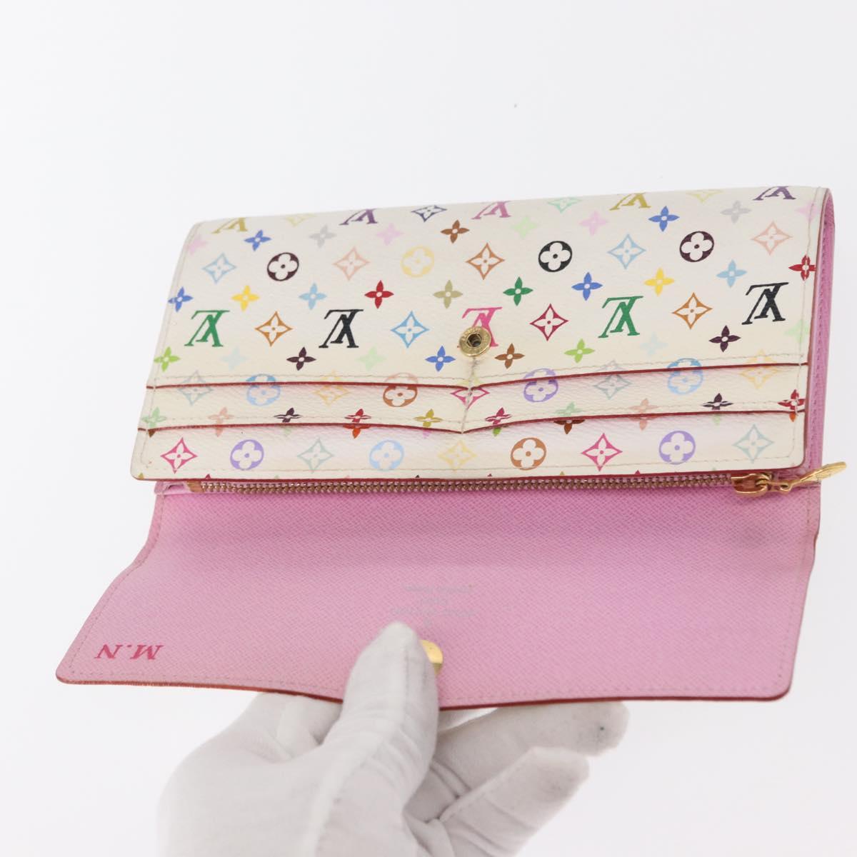 LOUIS VUITTON Monogram Multicolor Portefeuille Sarah Wallet M93745 Auth 163012