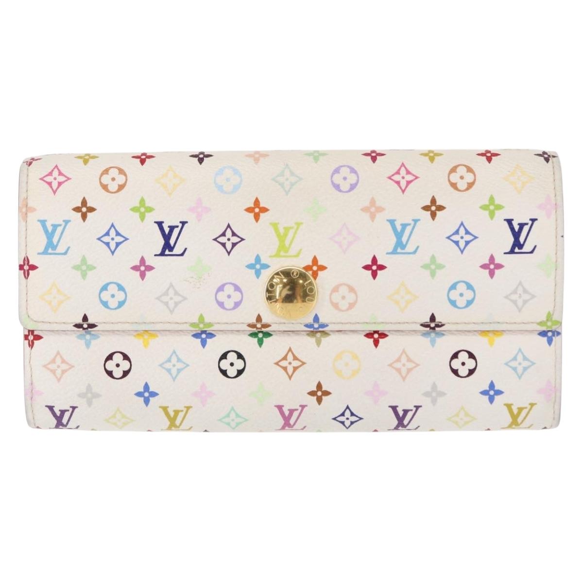 LOUIS VUITTON Monogram Multicolor Portefeuille Sarah Wallet M93745 Auth 163012