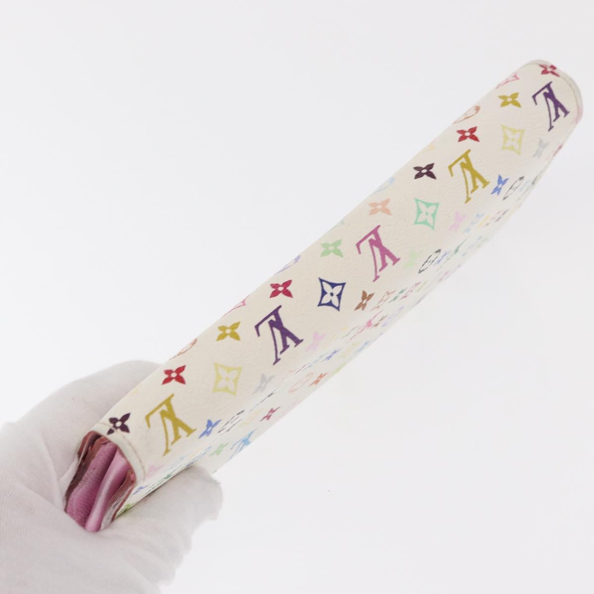 LOUIS VUITTON Monogram Multicolor Portefeuille Sarah Wallet M93745 Auth 163012