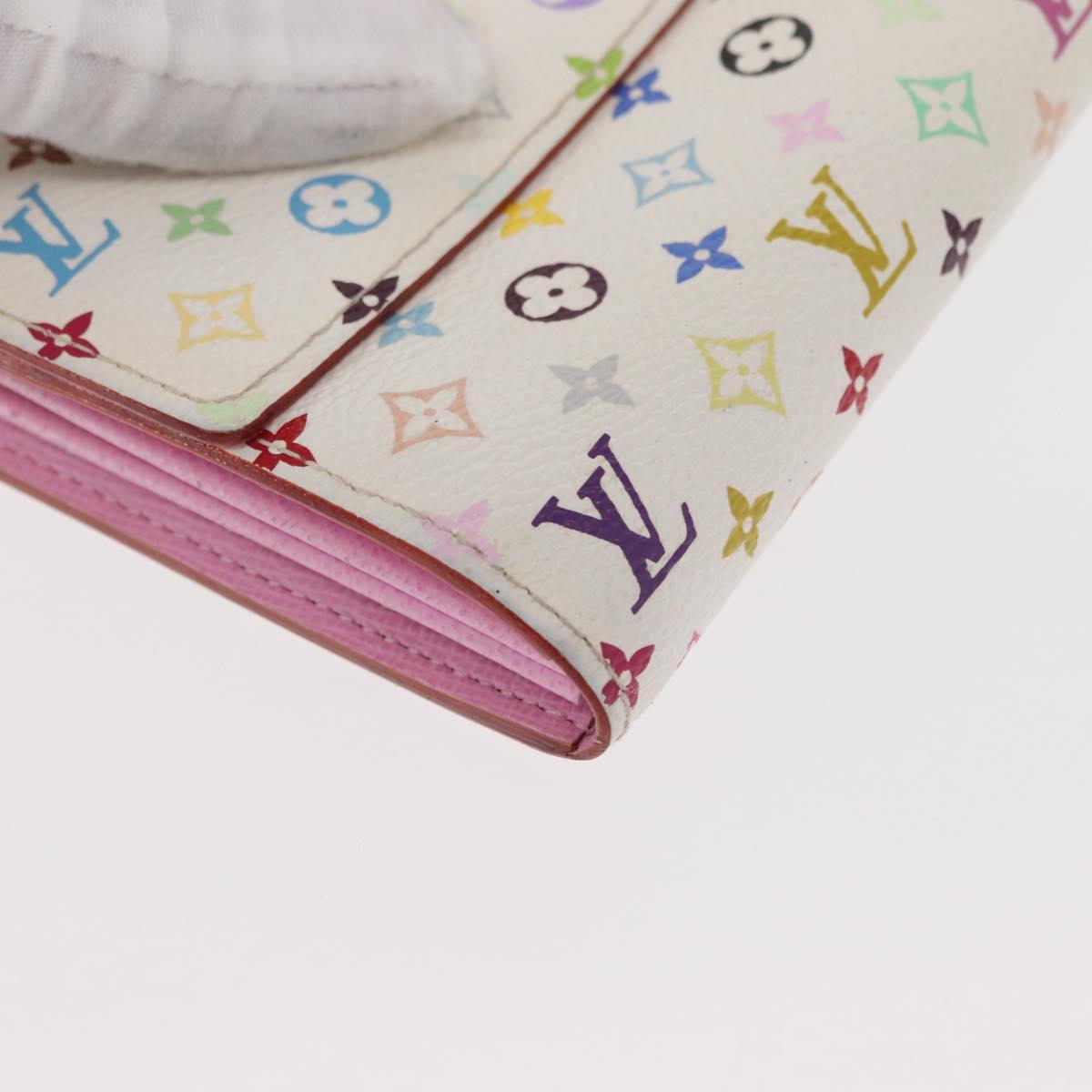 LOUIS VUITTON Monogram Multicolor Portefeuille Sarah Wallet M93745 Auth 163012