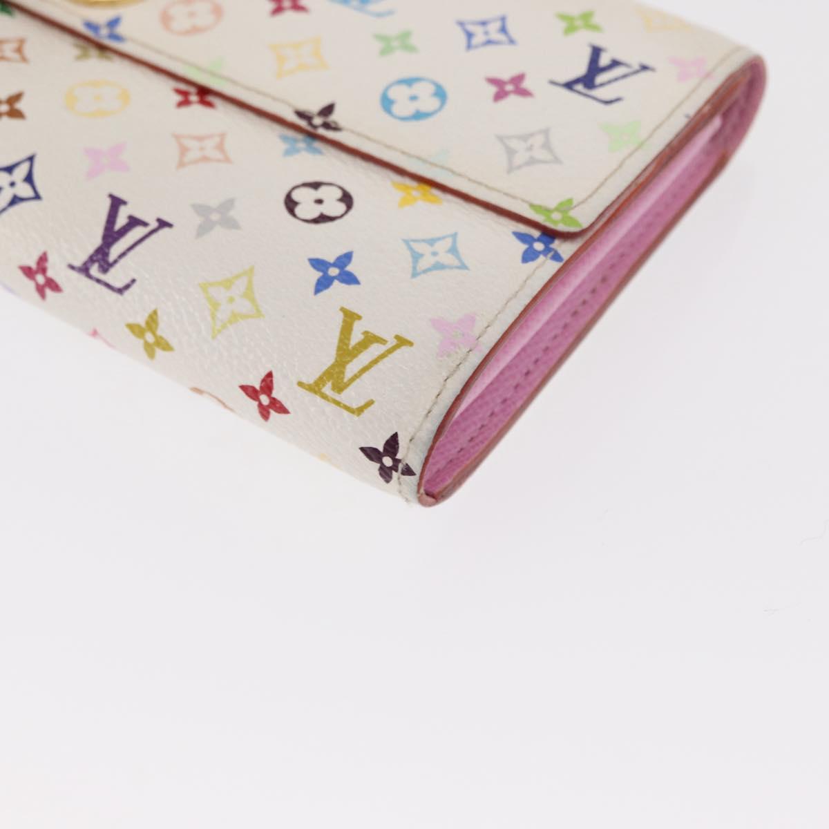 LOUIS VUITTON Monogram Multicolor Portefeuille Sarah Wallet M93745 Auth 163012