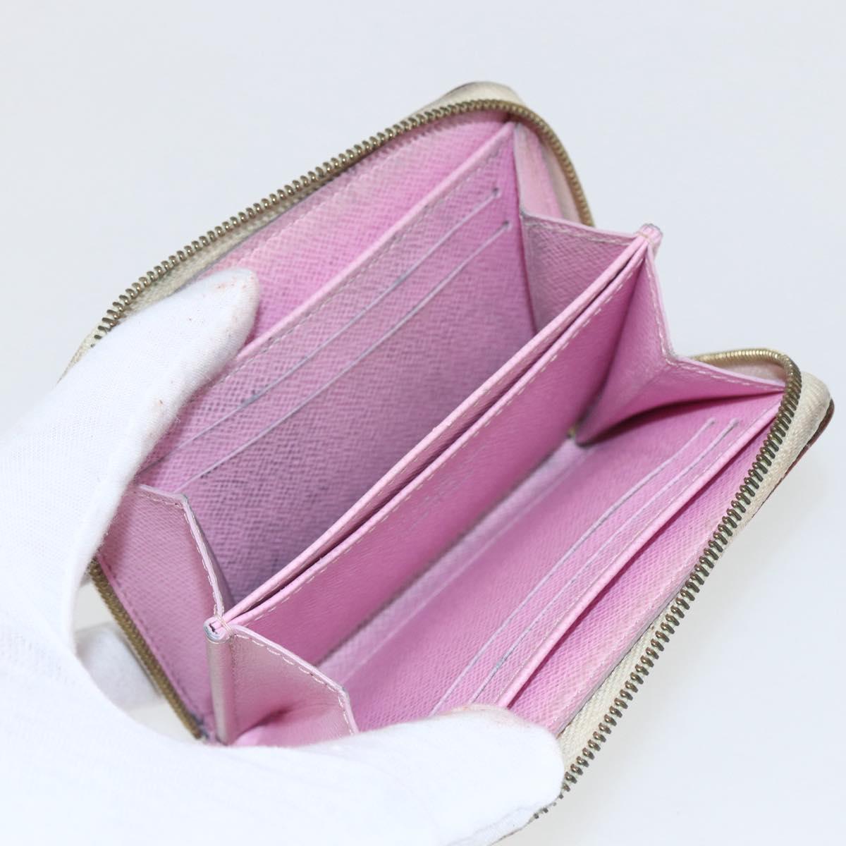 LOUIS VUITTON Monogram Multicolor Zippy Coin Purse White M93741 LV Auth 163014