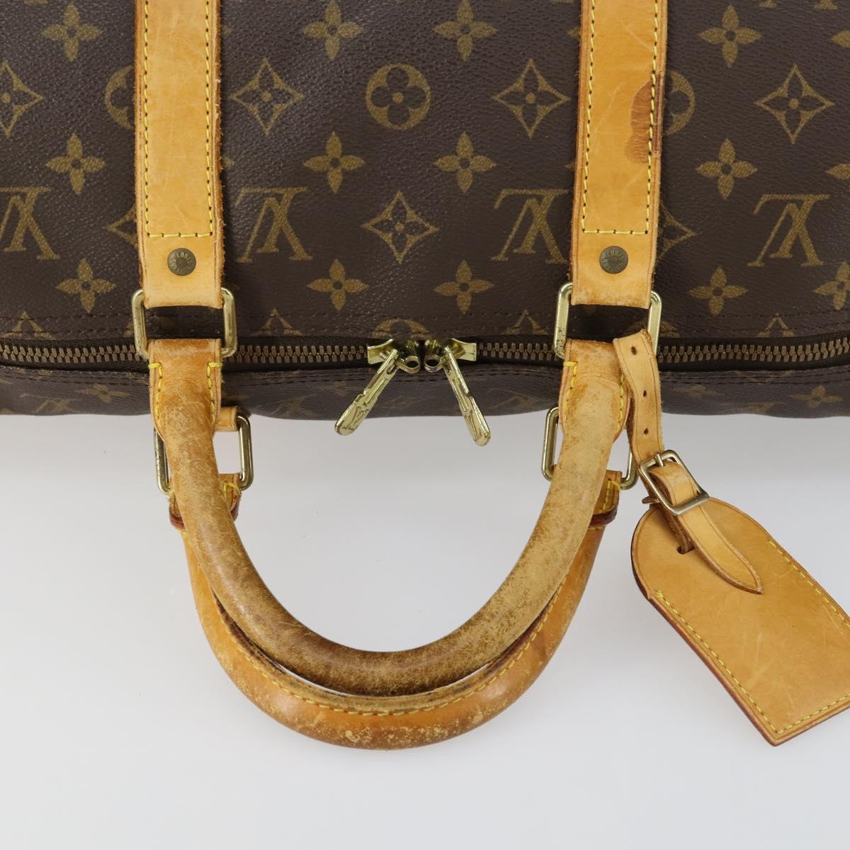 LOUIS VUITTON Monogram Keepall 50 Boston Bag M41426 LV Auth 163059